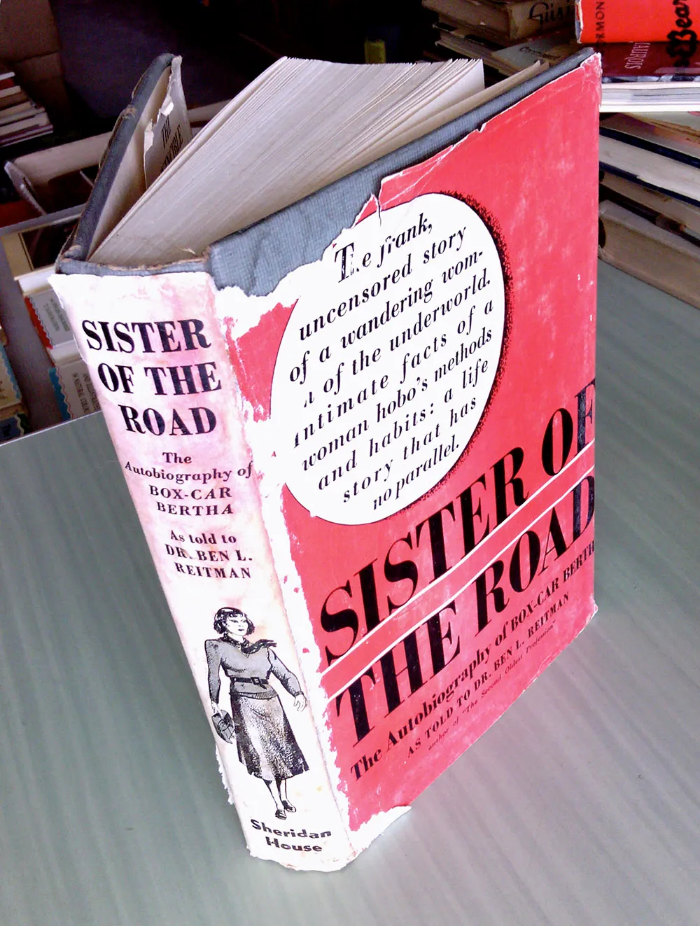 Condition of dustjacket suggests the book was used as a pillow in a hobo jungle.